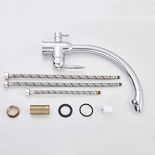 Robinet mélangeur d'évier purificateur d'eau avec double poignée rotative - 5