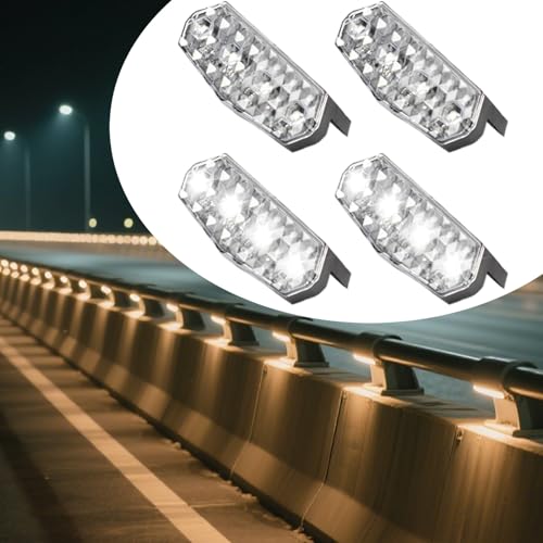 Luces estroboscópicas solares de seguridad nocturna para automóviles y señalización vial 3