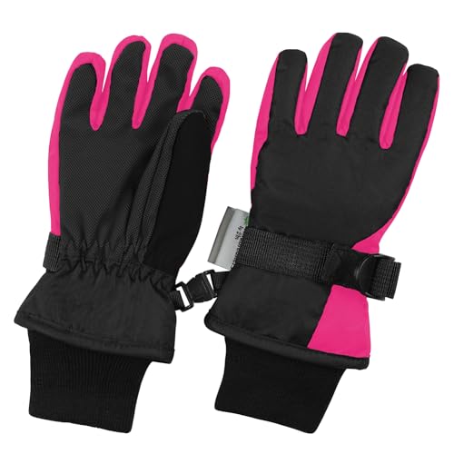 Image of Waterproof Kids Ski Snow Gloves, 100G 3M Thinsulate Warm Winter Boys Girls