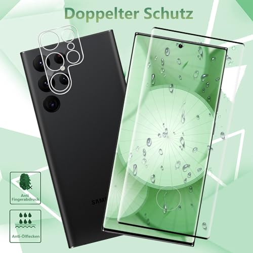 Samsung Galaxy S22 Ultra Panzerglas Schutzfolie 2+2 Stück