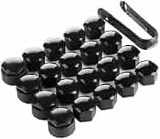 Biomar Labs Kit De 20 Pièces Boulons Couvre 16pcs Capuchon Ecrous De Roue 4pcs Bouchon De Verrouillage Avec Outil Demontage 19mm Universel Bleu LB 3