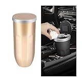 AICEL Car Trash Can with Lid, Automotive Cup Holder Mini Garbage Bin, Leakproof and Waterproof Multipurpose Waste Basket for Car Door Pocket, Portable Small Trash Can fit Auto Home Office
