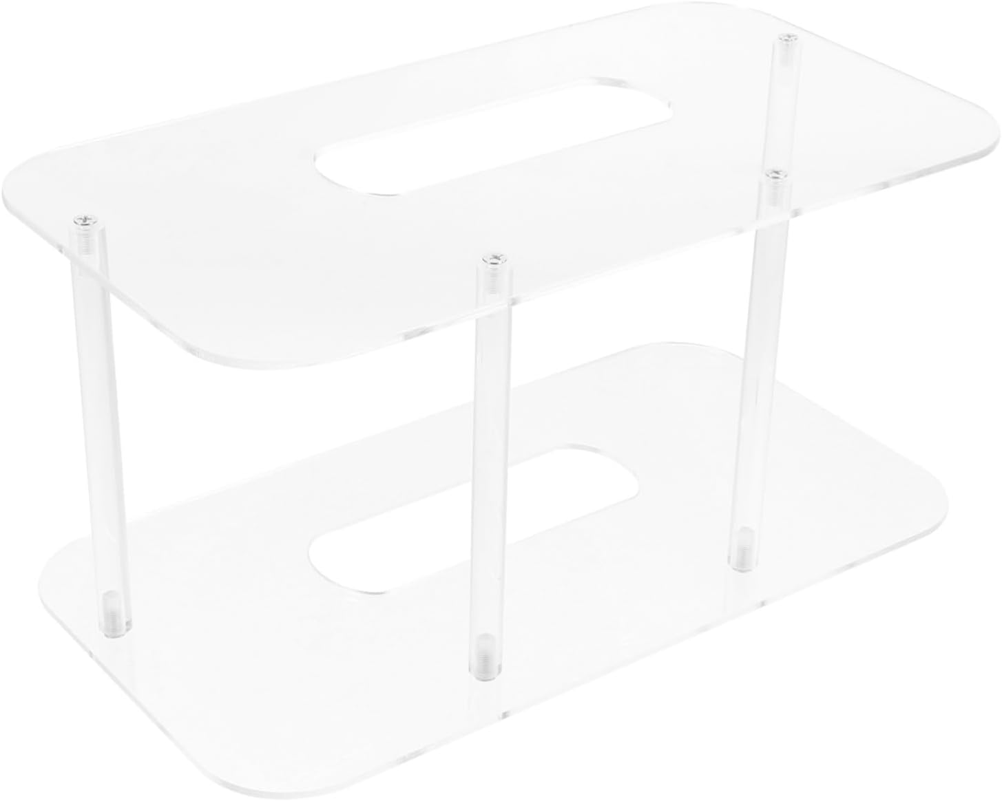 MAGICLULU Acrylic Plate Rack Space-Saving Dish Drying Rack for Kitchen Counter Cabinet Organizer Capacity Holder for Plates Utensils for Home Restaurant Rv Use