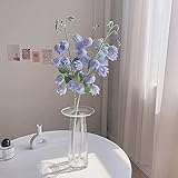 Lumoslyy Artificial Flowers Silk Bellflowers for Home Decor Bouquet Wedding Party Faux Flower Pack o