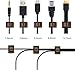 50 Brown Clips Viaky Self Adhesive Backed Nylon Wire Adjustable Cable Clips Adhesive Cable Management Drop Wire Holder