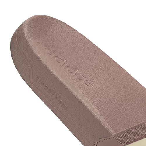 Image of adidas Women ADILETTE SHOWER Synthetic Swim Slide FTWWHT /GOLDMT /BOGOLD | LUT50