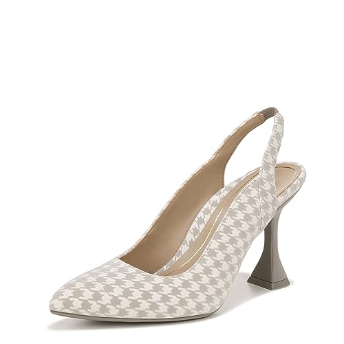 Vionic Women's Zinnia Adalena Dressy Pump- Supportive Comfortable Women’s Heels That Include VIO Motion Technology Orthotic Insole Marshmallow Houndstooth 9 Medium