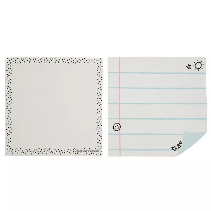Making the Grade Notebook Paper and Dotted Edge Cutout Student Badge - Mini Bulletin Board Decor Shapes - 36 Pieces image 2