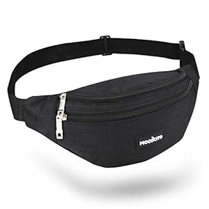 MOCOCITO Bum Bag | Waist Bag | Bumbag for Women | Belt Bag | Waist Bag for Men | Bumbag for Dog Walking | 3 Zip Pockets…