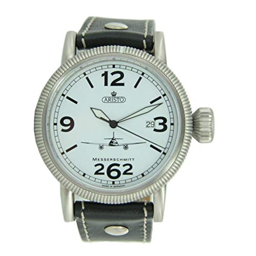 Aristo Mens-Watch Fliegeruhr ME 262 Weiße - Messerschmitt 3H262-3