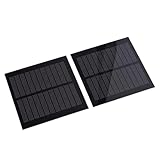 VGEBY Solarladegerät-Panel, 1,3 W, 2-teiliges Solarpanel-Zellenmodul, 2-teiliges Polykristallines Silizium für DIY-Ladegeräte, Outdoor-Aktivitäten mit Leichtem, Kompaktem Design