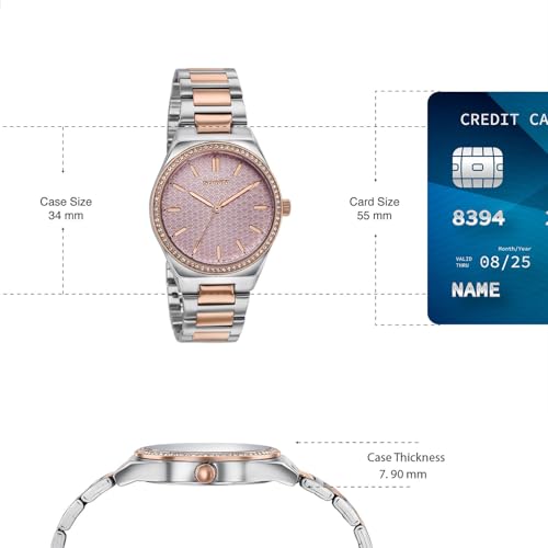 Image of Sonata Jashn with Quartz Analog Pink Dial IPS /IPRG Strap Women's Wedding Watch - 87120KM01