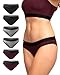Produktbild DANISH ENDURANCE Damen Slip aus Bio-Baumwolle, 6 Pack, Schwarz, Unterhose Bikini-Schnitt (Mehrfarbig (2X Dunkelgrau, 2X Schwarz, 2X Weinrot), Medium)