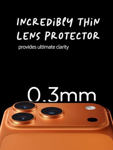 Image of Lensarmor Compatible with iPhone 17 Pro / 17 Pro Max Camera Lens Protector Cosmic Orange (2-Pack) - 9H Tempered Glass, Military-Grade Anti-Scratch, Case-Friendly, Easy Install Frame