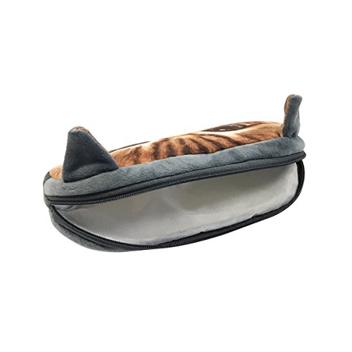 Image of Wrapables Dog /Cat Face Zippered Pencil Case (Set of 2)