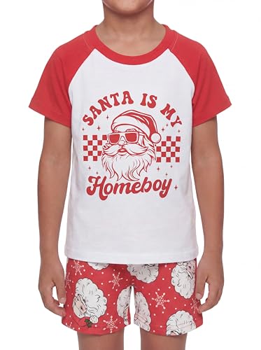 Image of Boys 2pc Shorts Set Outfit Short Sleeve Shirt with Classic Applique Print and Shorts