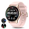 Smartwatch damen mit Telefonfunktion, 100 Sportmodi Fitnessuhr damen Runde mit Pulsmesser, Schlafmonitor, SpO2, IP68 Wasserdichte Schrittzähler uhr damen, Fitness Tracker kompatibel mit Android/IOS