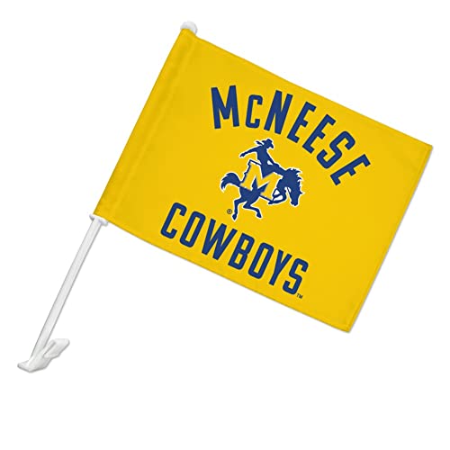 GRAPHICS & MORE McNeese State University Cowboys Logo Car Truck Flag with Window Clip On Pole Holder