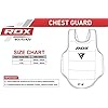 RDX Boxing Chest Guard Reversible, Kickboxing MMA Muay Thai Body Protector, Sparring Training Punching, Adjustable Shield, Martial Arts Upper Belly Rib Pad, Taekwondo Vest (Red, L/XL)