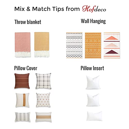 Modern Boho Pillow Cover, Gray, Plaid, 20" X20" #TOP6