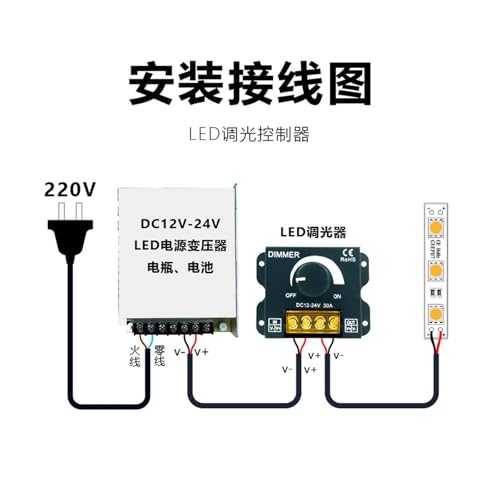 Variateur de luminosité LED DC12V24V manuel multi fonction model