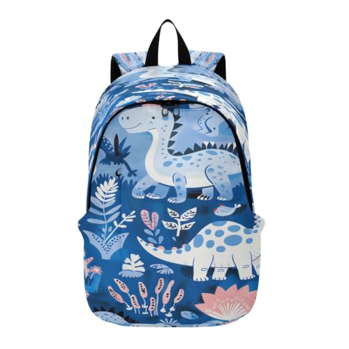Sac à dos dinosaure bleu léger et compact pour randonnée et voyage