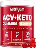 Keto ACV Gummies 1500 mg - Gelatin-Free Apple Cider Vinegar Gummies - Low Carbs Pectin ACV Keto Gummies Vegan Advanced ACV Keto Gummies - 58 pcs