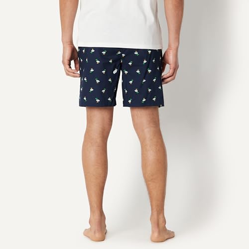 Image of Amazon Essentials Men's Lounge Sleepwear Pajama Bottom Shorts, Cotton Stretch Poplin