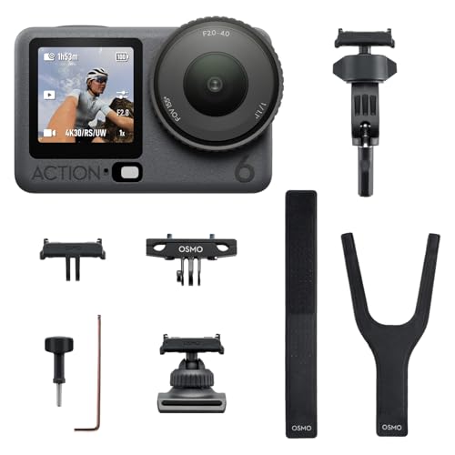 DJI Osmo Action 6 ���[�h�o�C�N�R���{�A���[�h�o�C�N �A�N�Z�T���[ �L�b�g�t���A�N�V�����J�����A�}�O�l�e�B�b�N�N�C�b�N�����[�X�A4���ԃo�b�e���[�A���[�h����юs�X�V�[���T�C�N�����O�̖`���ɍœK��4K�A�N�V�����J����