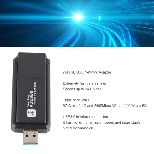 Dongle WiFi Tri-Bande 3000 Mbps Jectse récepteur externe 802.11ax WiFi 6E stable