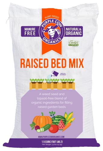 Purple Cow Organics Raised Bed Mix, 1.5 pie cúbico bolsa