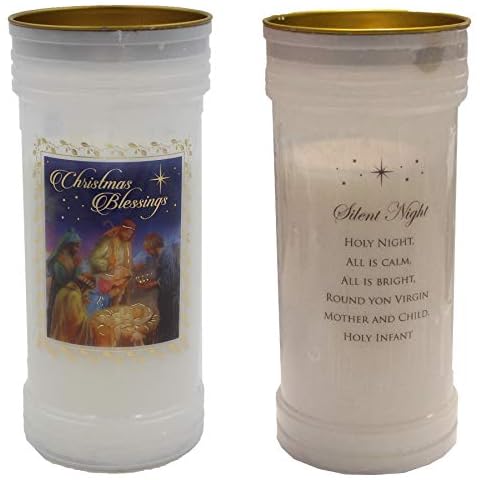 CBC Distributors Pillar Candle Christmas Blessing Keepsake Gift Cover