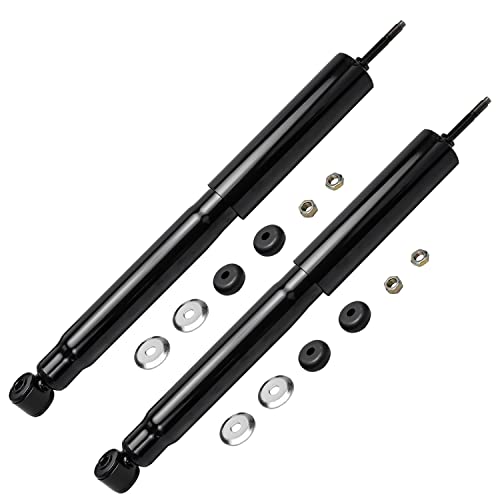 Image of Detroit Axle - Pair Rear Shocks for 2003-2006 Ford E-150, 2003-2005 E-150 Club Wagon, 1992-2002 E-150 Econoline, 2 Shock Absorbers Assembly Replacement