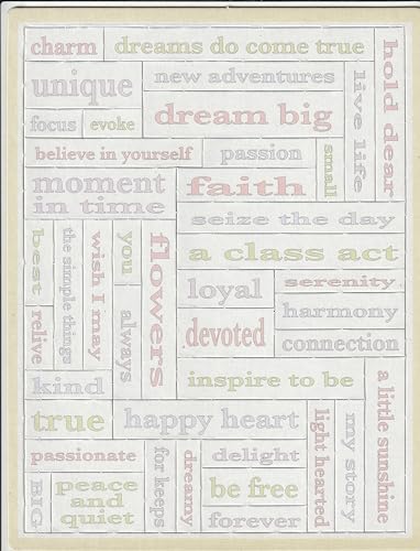 Generic Pastel Quote Chipboard Accents - Style #4, 8.5x11, CCChipPast4