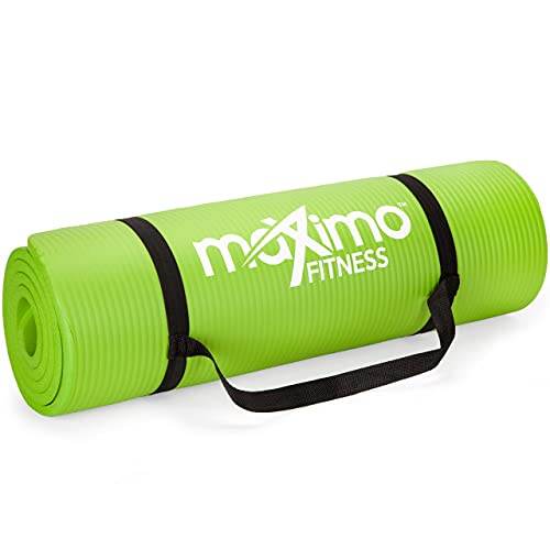 Maximo Fitness - Tapete de yoga de 12 mm y 15 mm, extra grueso, 1...