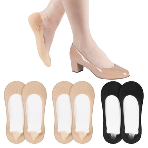 Forbidden Road No Show Socks Ice Silk Thin Invisible Socks for Women (US, Numeric, 5, 8, Regular, Regular, 2nude, 1black)