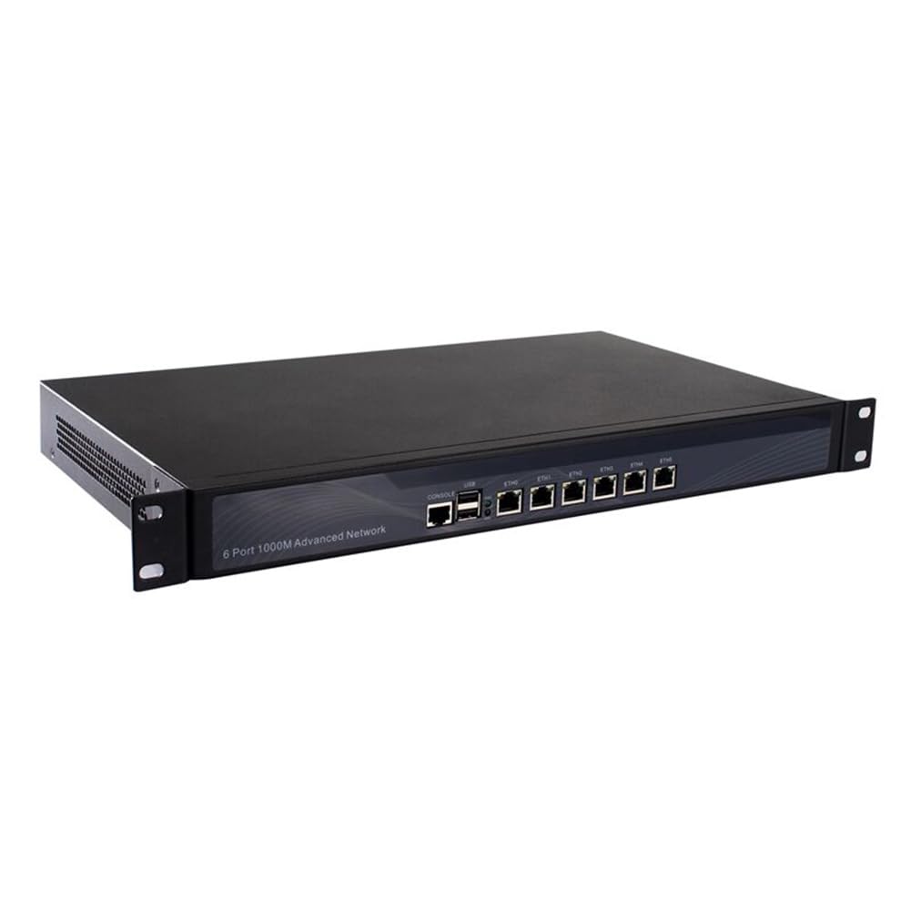 Firewall, VPN, 19 inch 1U Rackmount, Mikrotik, PFSense, OPNsense, Network Appliance, Router PC, B85 Z87 I7 4770, RS15, AES-NI, 6 x LAN, 2 x USB, COM, VGA, Bypass, 4G RAM, 32G SSD