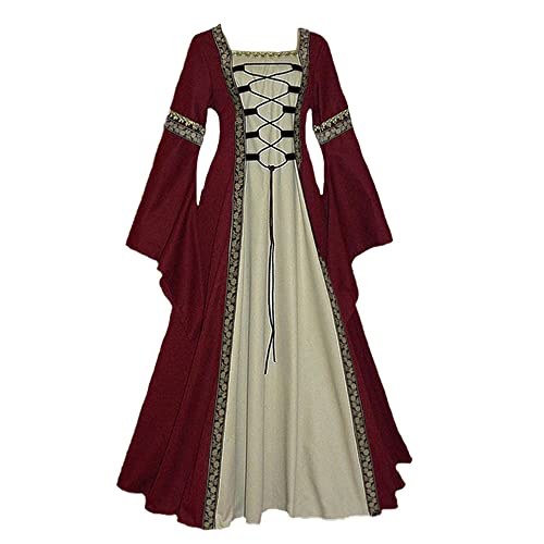 Robe médiévale pour femmes de cour d'époque noble et bal de la Renaissance