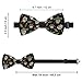 WUXEKZO Boys Mexican Hat Twigs Flowers Day Dead Sugar Skulls Pre-Tied Bow Tie for Party, Business, Prom, Fashion Butterfly Bow Ties