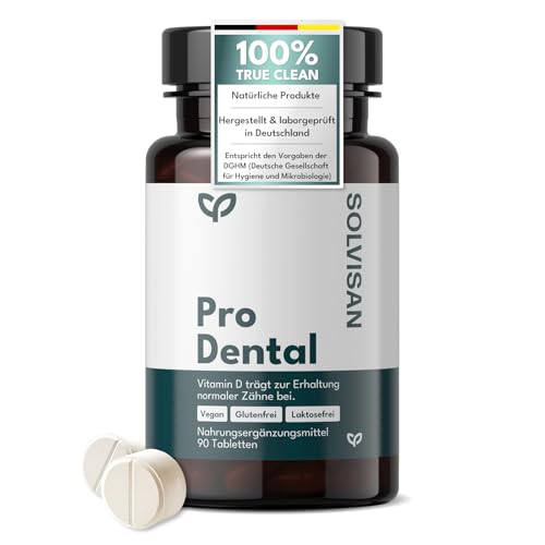 PRO DENTAL* mit Lactobacillus Salivarius - 3 Monatsvorrat - Mundgeruch bekämpfen durch erfrischenden Orangengeschmack mit Vitamin D3