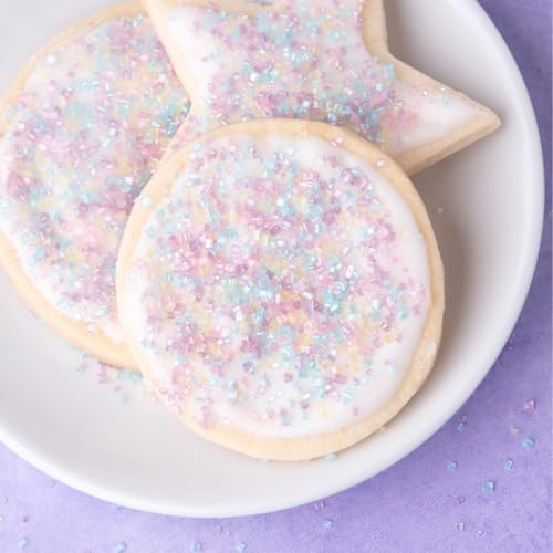 Image of Sweets Indeed Pastel Sugar, Edible Sprinkle Sugar Mix, Perfect for Cake Decorations, Baking, Ice Cream, Cookies, Cupcake Topper, 4 ounces