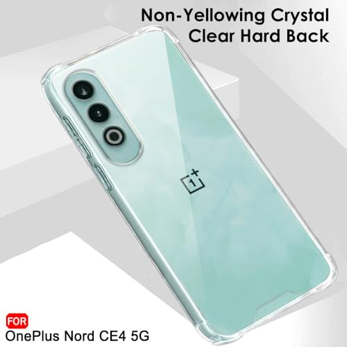Image of Case Creation for OnePlus Nord CE 4 5G Premium Imported Quality 0.3mm Crystal Clear Totu Silicone Transparent Flexible Soft Corner Protection with TPU Slim Back Case Cover for OnePlus Nord CE4