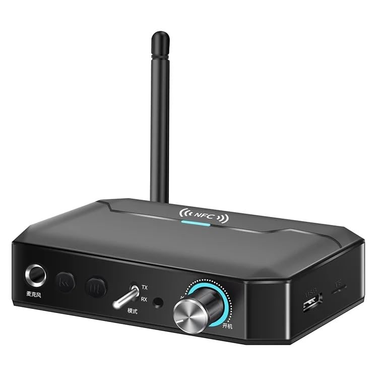 T300 2-in-1 Audio Adapter Bluetooth-Compatible 5.3 NFC Receiver Transmitter with Remote Control-picture-10