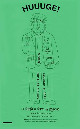 Image of Farfel's Farm Trump Biodegradable Dog Poop Bags to Benefit Dog Rescue, 120 Count