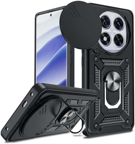 Funda Para Xiaomi Redmi Note 14 Pro Plus 5G - Con Cubierta Deslizante Para Cámara Y Anillo Soporte Magnético