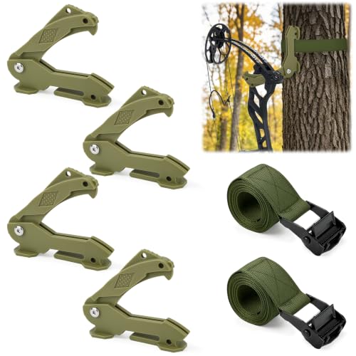 Image of Saddle Hunting Bow Hanger Kit, Tree Bow Hangers with Gear Strap