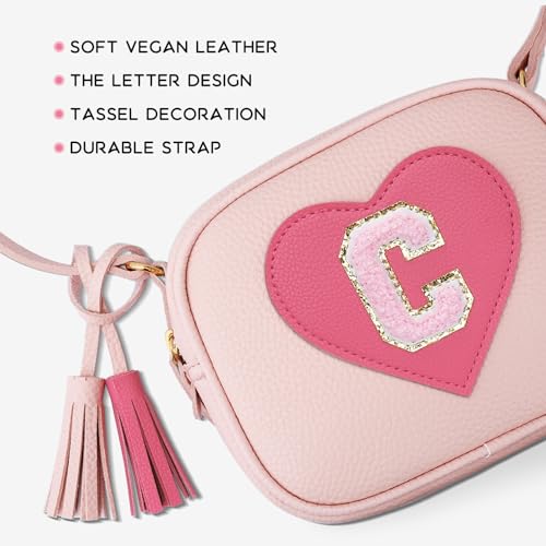 Image of KKXIU Birthday Gifts for Girls Initial Toddler Purse Cute Kids Crossbody Bag
