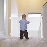 Fijinhom Retractable Baby Gate Indoor Outdoor Safety Gate for Baby and Dog Gate Extends to 71’’ Wide 35’’ Tall Child Safety Gate Mesh Gate for Stairs, Doorways,Hallways