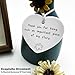 Heart Shaped Christmas Ornament-Thank You Gift for Teacher Mentor Tutor Coach Godparents-Appreciation Keepsake Important Piece of My Story Double-Sided Printing Decor Plaque