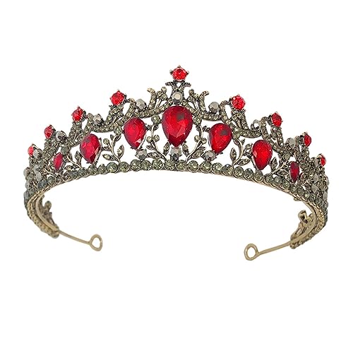 FOMIYES 1 Pc Barroca Vestido De Princesa Para Adultos De Diosa Para Novias Tiara De Diamantes De Novia Fiesta De Cumpleaños De Graduación Tiara De La Cristal
